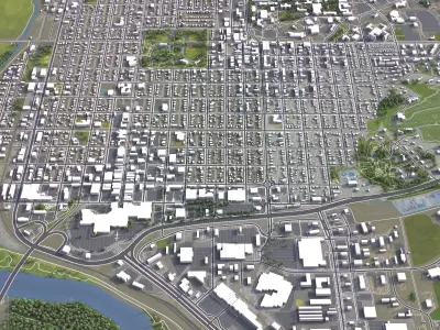 Manhattan - 3D City Model Low-poly 3D model