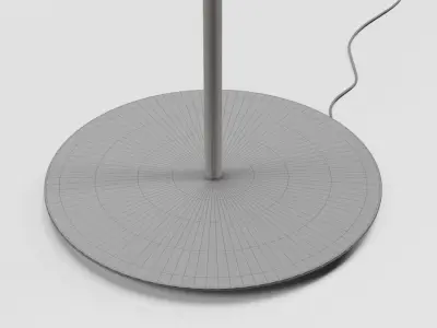 Floor lamp Ideal Lux COLONNA PT4 NERO 3D model