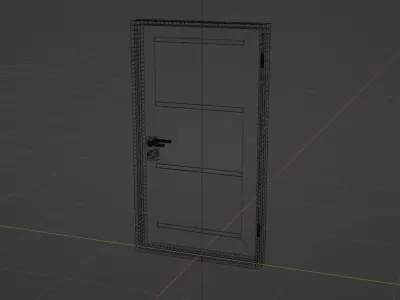 Wooden Door Free 3D model get