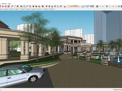Sketchup Entrance B7 3D model