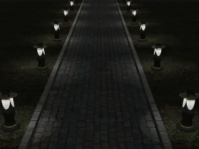 garden lighting 3D model