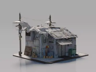 Neighborhood House Building 15 3D model