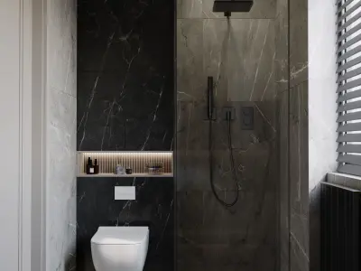 Modern Bathroom Interior Scene for 3dsmax and Corona Renderer 3D model