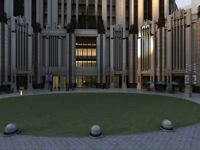 Hotel Building 3D model
