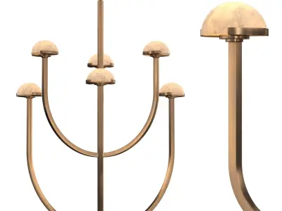 PEDRA ROUND CHANDELIER 32 3D model