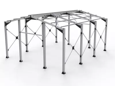 Steel Structure Workshop 3D model