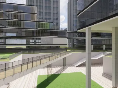 Modern City Block -A14 3D model