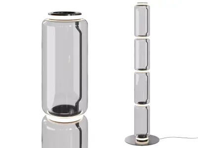 Noctambule 4 high Cylinder  floor lamp by Flos 3D model