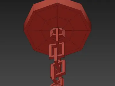 Loft Tube Chandelier 10 3D model