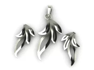 Women Pendant Set 3D print model