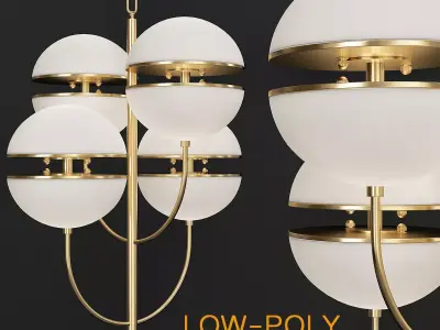 CHANDELIER SPIRIDON 3d model Low-poly 3D model