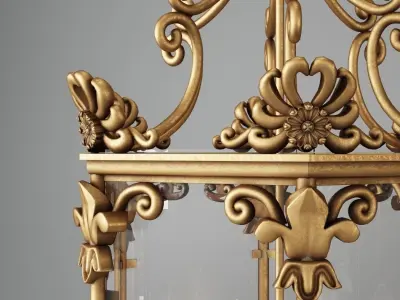 Vaughan Repton Hall Lantern CL0058 GI SE 3D model