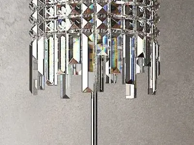  table lamp crystal  glass 3D model