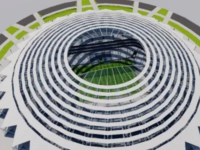 Cosmos Arena - Samara Russia 3D model