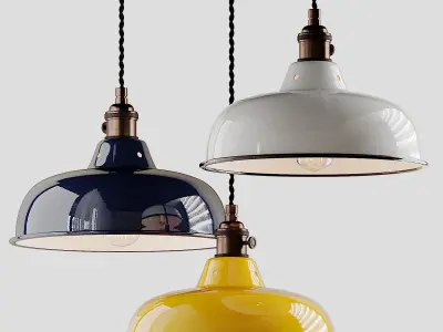 ABAT JOUR EMAILLE Pendant Lamp from Ducotedu Design 3D model