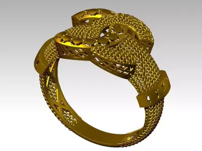 light weight ring  STL file  ready for print 3D print model 3D print model
