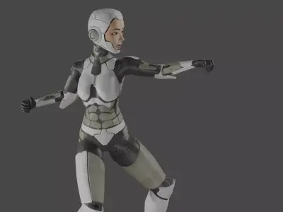 Female Warrior 3D model purchase