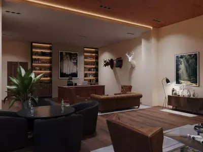Office design 3D model order