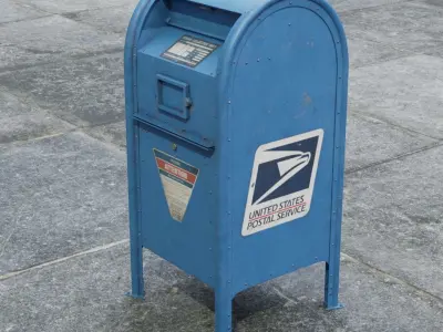 Mailbox  -  UDIM - 2K Textures 3D model