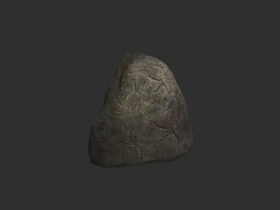 Rock Set 03 - Cracks 1 Low-poly 3D model