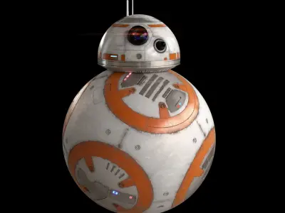 BB-8 Star Wars Droid Full Rigged 3D model