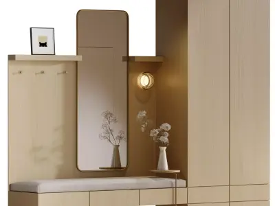 Composition in the hallway 3D model purchase