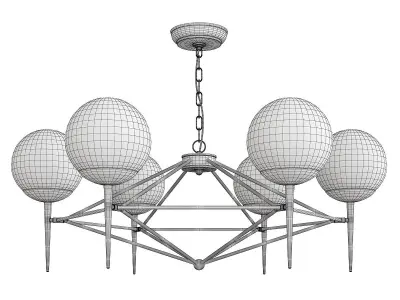 Bellina Chandelier Low-poly 3D model