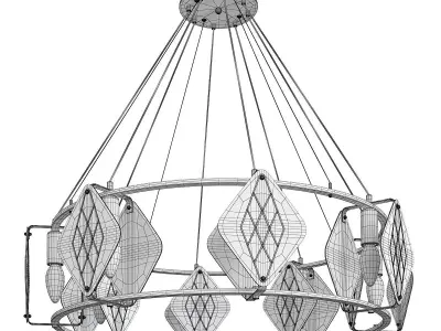 NOAIN chandelier Low-poly 3D model