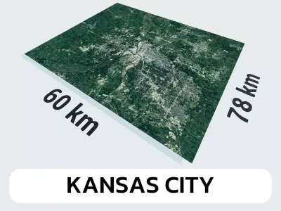 Kansas City United States City Landscape 3D Model 3D model