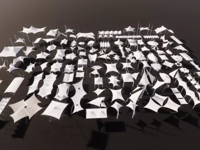 Tensile Structures Collection -A6 3D model