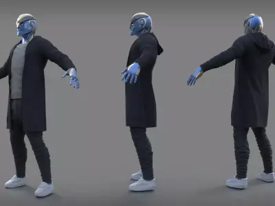 Mech character 3D model