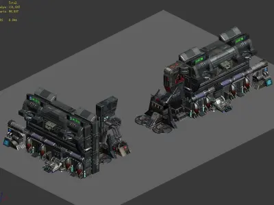 Machinery - Wall - Operating Wall 01 3D model