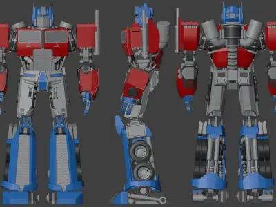 Optimus Prime - Transformers Truck 3D model