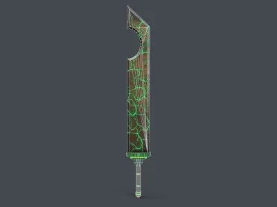 Sci-Fi Sword V1 - 02 Low-poly 3D model