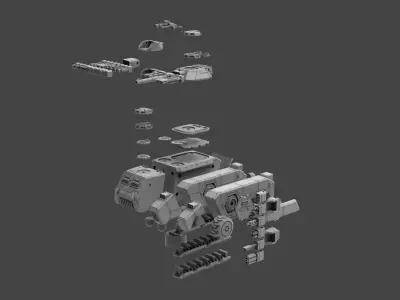 Armored Might HMMV Complete Kit 3D print model