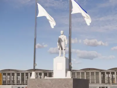 Rizal Statue 3D model