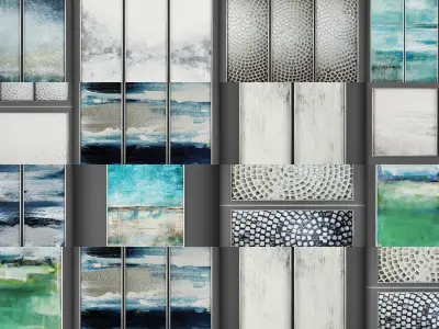 Collection of Picture Frames - 20 sets 3D Model Pack buy