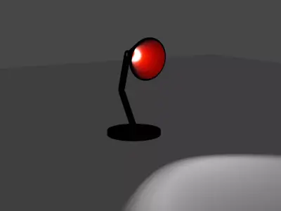 Lamp rigged Free low-poly 3D model