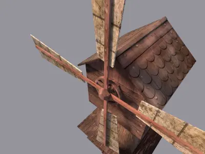 WindMill Textured 3D model