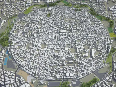 Nicosia Low-poly 3D model