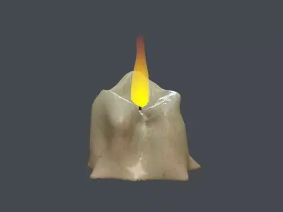 PROP-001 Candle Free low-poly 3D model