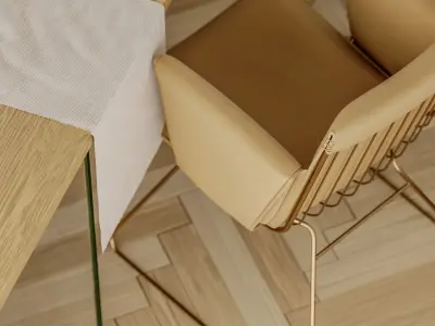 Modern interior scene 02 - kitchen 3D model