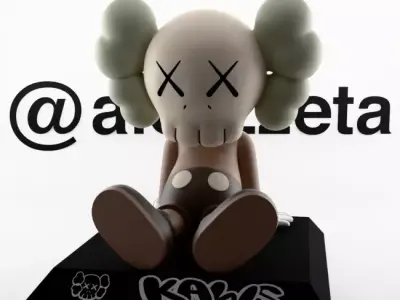 Kaws Holiday Taipei Chibi Textured 3D model