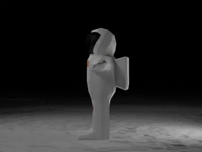 Astronaut - BE  - Stylized Lowpoly Character Low-poly 3D model