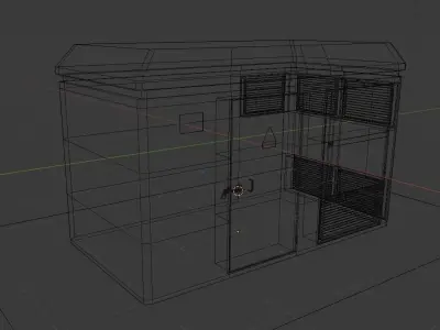 ELECTRIC TRANSFORMER BOX 3D model
