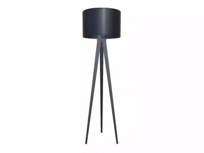 Tripod Floor Lamp Low-poly 3D model