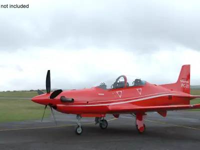  Training Aircraft Pilatus PC-21 Red 