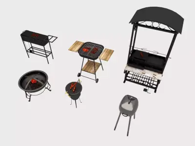 outdoor grill 3D model