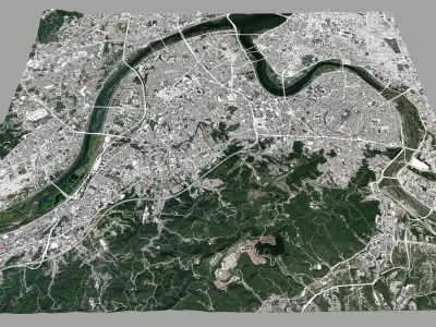 Cityscape Xinbei Taiwan 3D model