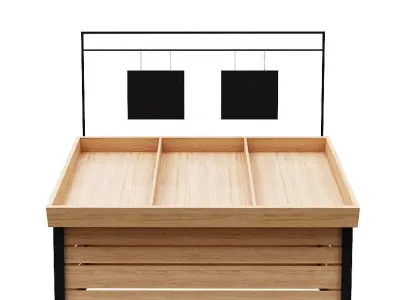 Stall models Low-poly 3D model